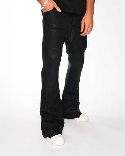 BLACK SUPERFLARE DENIM