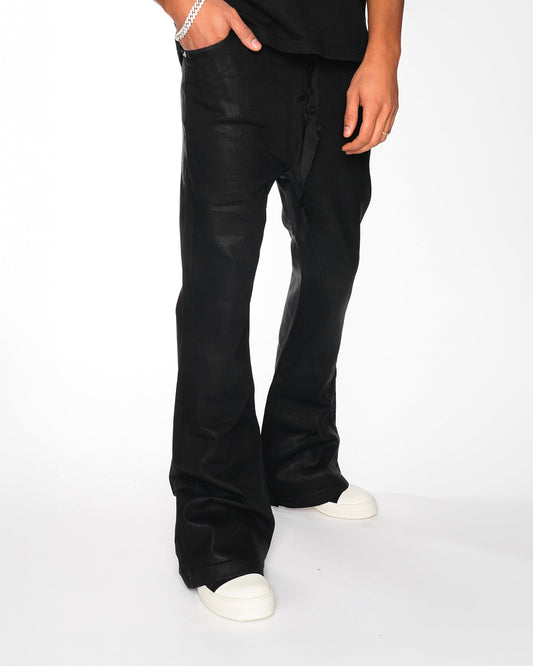 BLACK SUPERFLARE DENIM