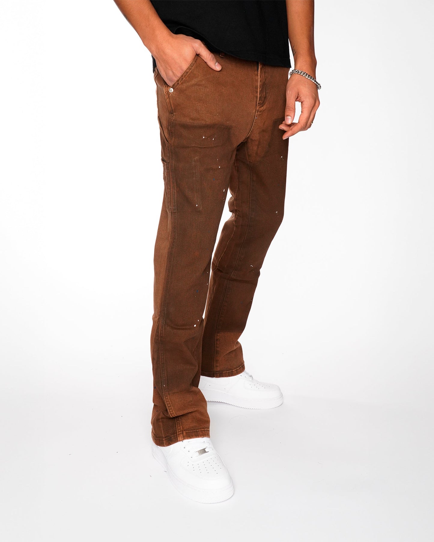 RAGE BROWN FLARE DENIM
