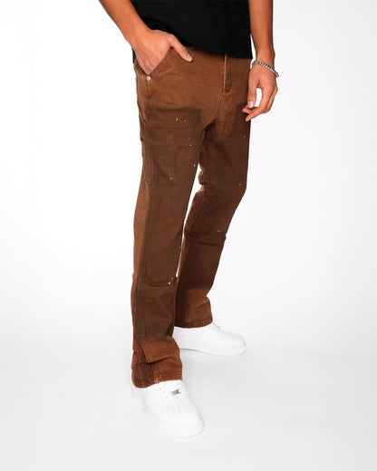 RAGE BROWN FLARE DENIM
