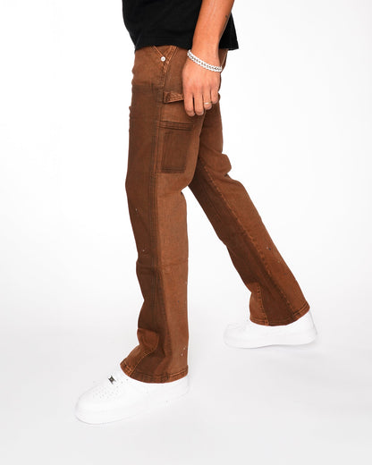 RAGE BROWN FLARE DENIM