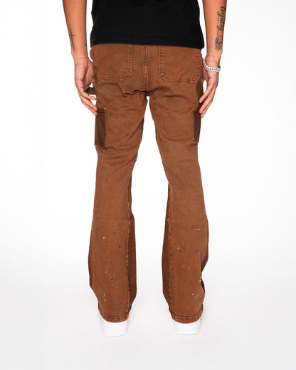 RAGE BROWN FLARE DENIM