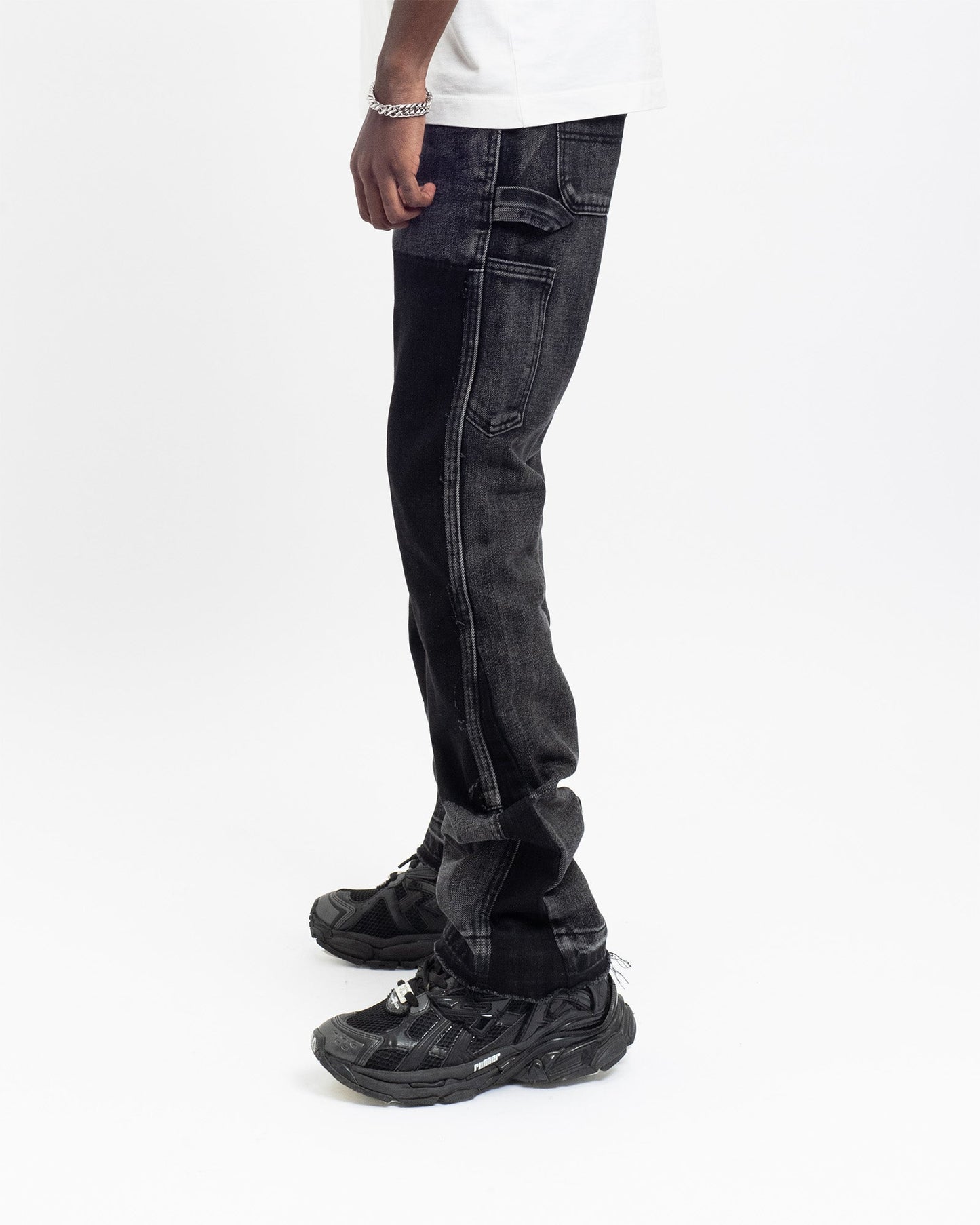 ROCKET BLACK FLARE DENIM
